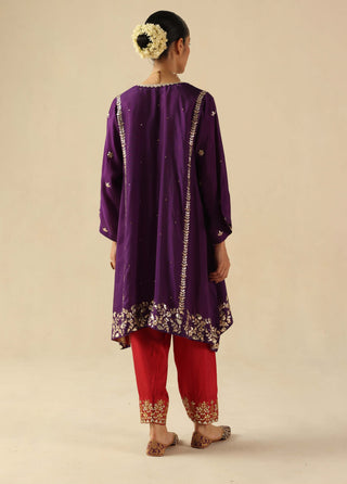Arzoo purple kurta set