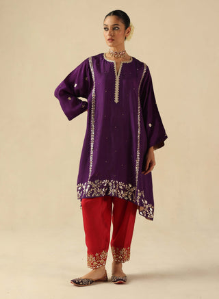 Arzoo purple kurta set