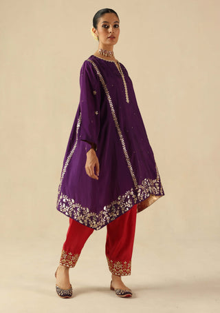 Arzoo purple kurta set