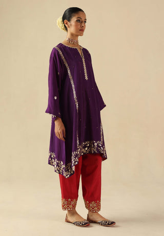 Arzoo purple kurta set