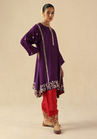 Arzoo purple kurta set