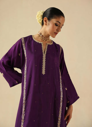 Arzoo purple kurta set