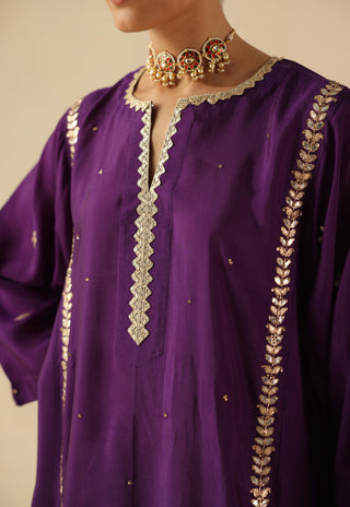 Arzoo purple kurta set