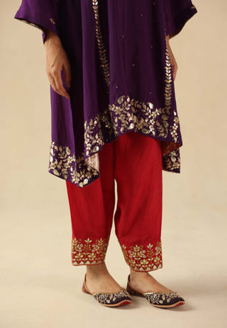 Arzoo purple kurta set