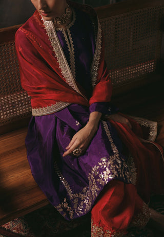 Arzoo purple kurta set