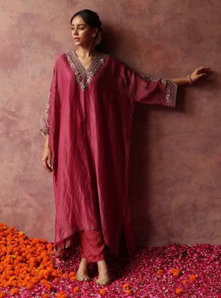Begum Pret-Heer Pink Phiran Set-INDIASPOPUP.COM