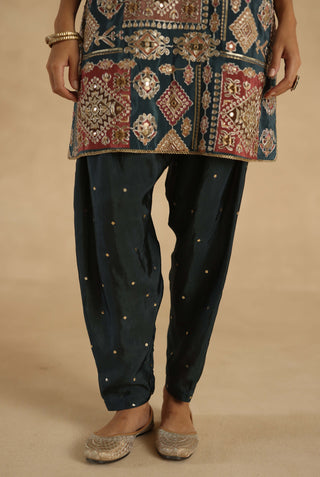 Indigo manik kurta and pants