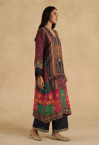 MultiColor meenakari kurta with pants