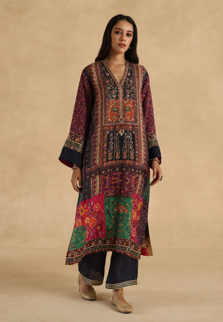 MultiColor meenakari kurta with pants