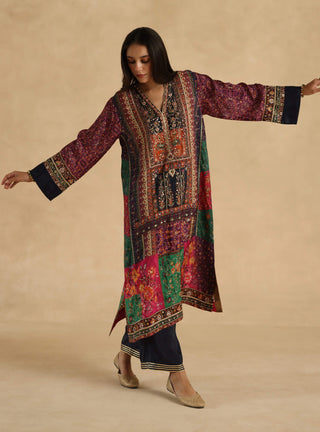 MultiColor meenakari kurta with pants