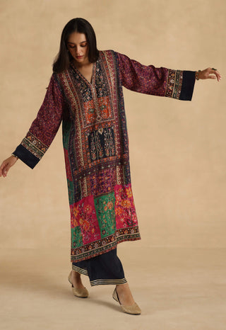MultiColor meenakari kurta with pants