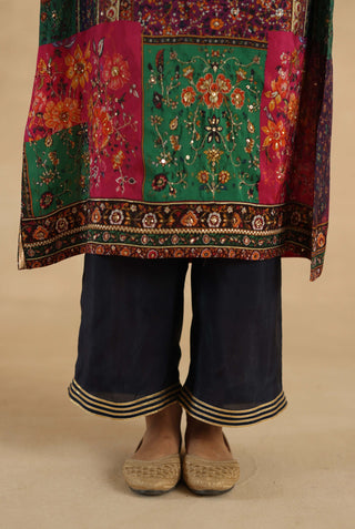 MultiColor meenakari kurta with pants