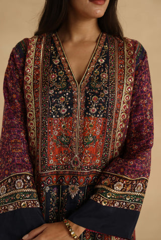 MultiColor meenakari kurta with pants