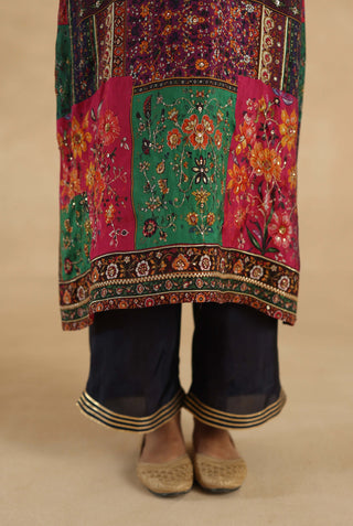 MultiColor meenakari kurta with pants