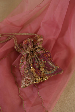 Ivory-pink tarini suit set