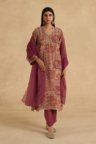 Plum tarini kurta set