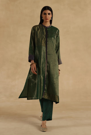 Green aalam kurta set