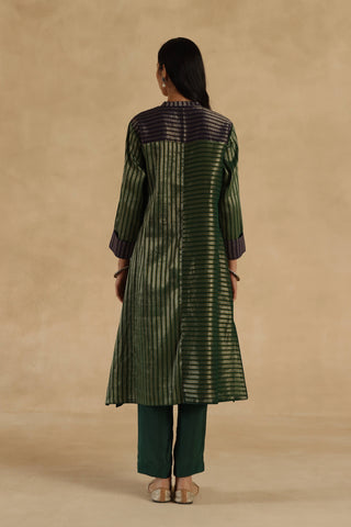 Green aalam kurta set