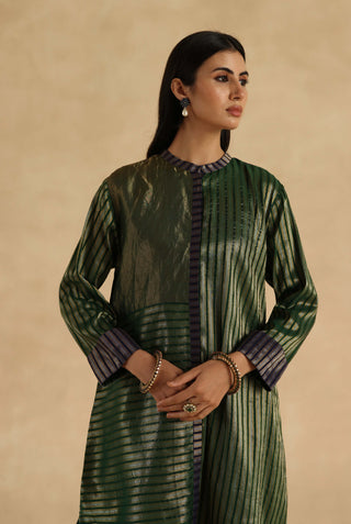 Green aalam kurta set