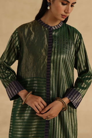 Green aalam kurta set