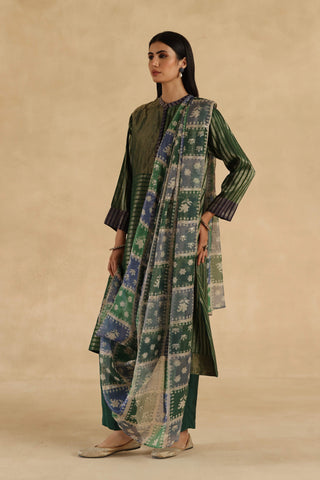 Green aalam kurta set