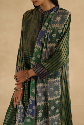 Green aalam kurta set