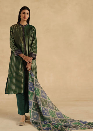Green aalam kurta set