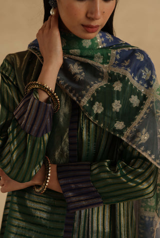 Green aalam kurta set