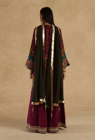 MultiColor chokar sharara set