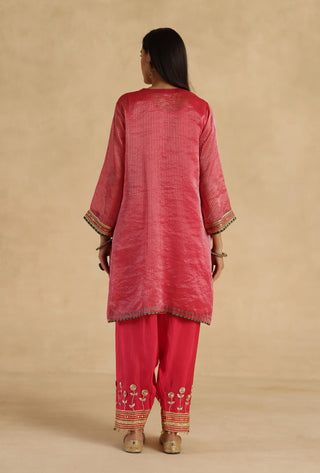 Pink bindiya kurta set