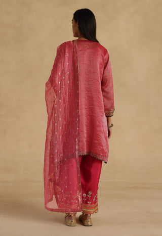 Pink bindiya kurta set