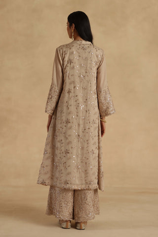 Beige ghazal kurta set