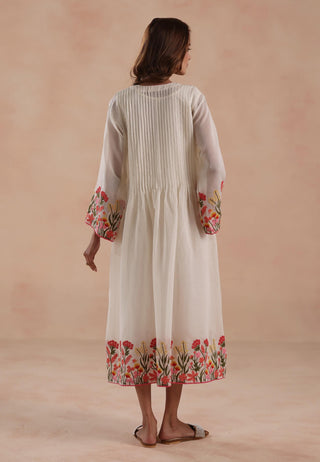 Ivory swara midi dress