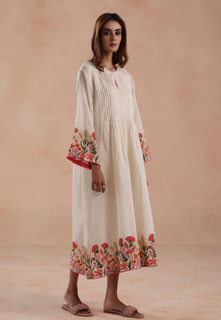 Ivory swara midi dress