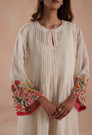 Ivory swara midi dress