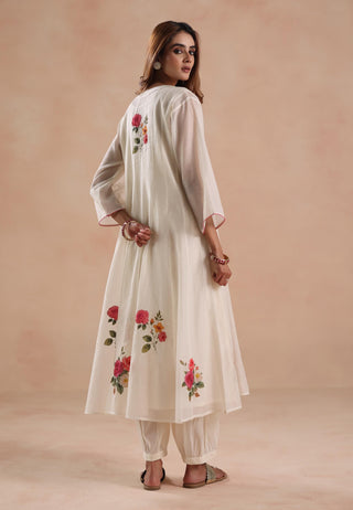 Ivory kamal kurta set