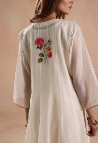 Ivory kamal kurta set