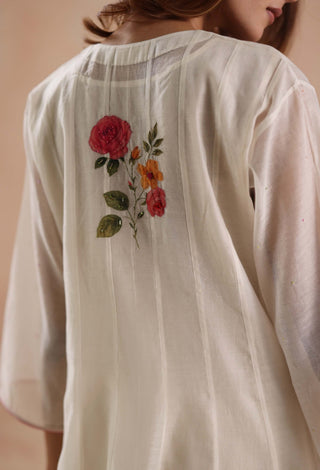 Ivory kamal kurta set