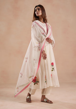 Ivory holi kurta set