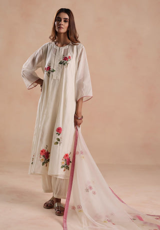 Ivory holi kurta set
