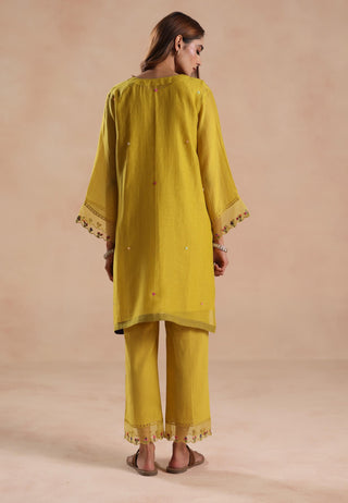 Yellow raina kurta set