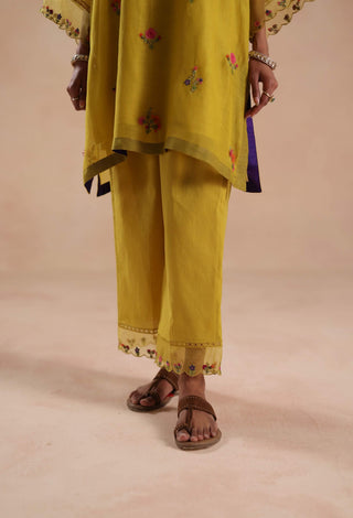 Yellow raina kurta set