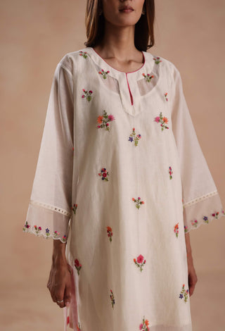 Ivory raina kurta set