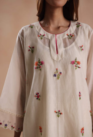 Ivory raina kurta set