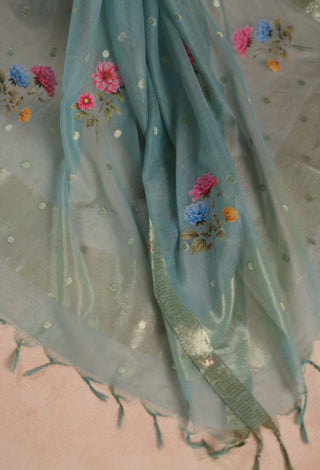 Blue jheel kurta set