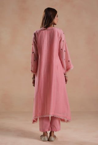 Blush pink evara kurta set