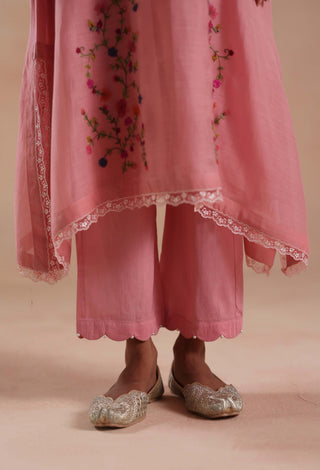 Blush pink evara kurta set