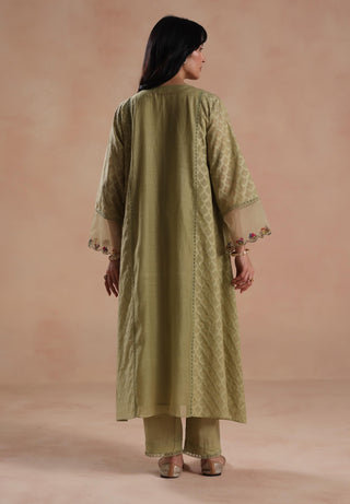 Green rua kurta set