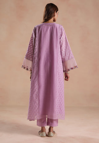 Purple rua kurta set