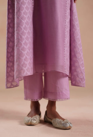 Purple rua kurta set